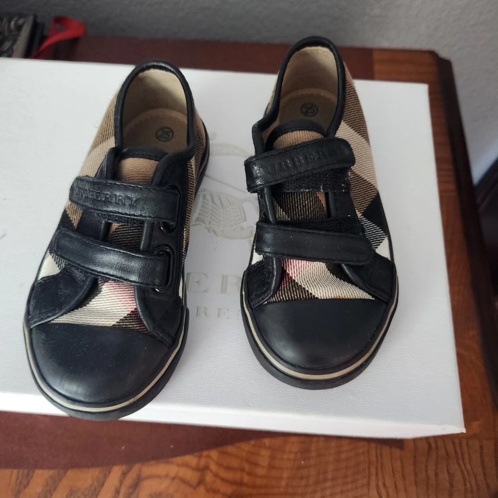 Burberry check shoes